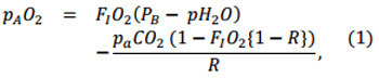 gas exchange equation.