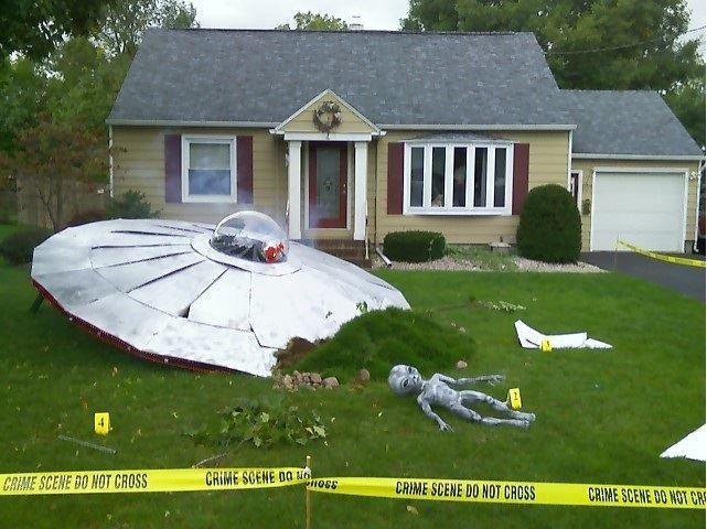 UFO crash scene