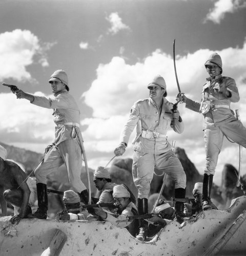 Battle scene in Gunga Din.