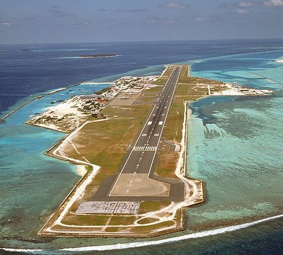 Air view of Johnston Island.